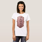 Chique Goud FAMEUZE Ontwerp T-shirt (Voorkant volledig)