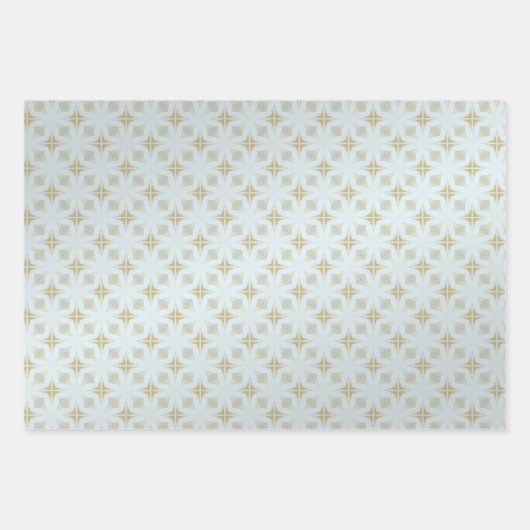 Chique goud geometrisch inpakpapier vel (Voorkant 2)