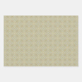 Chique goud geometrisch inpakpapier vel (Voorkant)