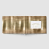 Chique goud gepersonaliseerde bruiloft gastenboek (Volledig)