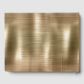 Chique goud gepersonaliseerde bruiloft gastenboek (Achterkant)