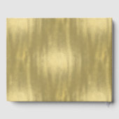 Chique goud gepersonaliseerde bruiloft gastenboek (Achterkant)
