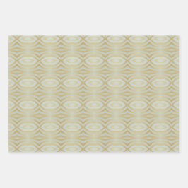 Chique goud gevarieerd patroon inpakpapier vel