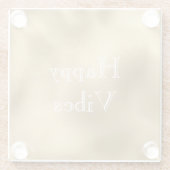 Chique goud glazen onderzetter (Achterkant)