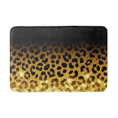 Chique goud glitter luipaardprint patroon badmat (Voorkant)