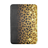 Chique goud glitter luipaardprint patroon badmat (Voorkant Verticaal)