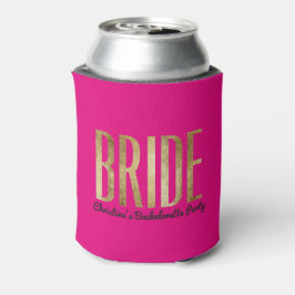 Chique Goud Heet Roze Bruid Bachelorette Party Blikjeskoeler