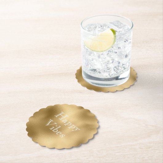 Chique goud kartonnen onderzetters (Insitu)