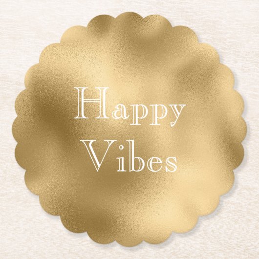 Chique goud kartonnen onderzetters (Voorkant)