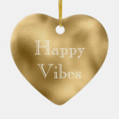 Chique goud keramisch ornament (Voorkant)