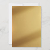 Chique Goud Lijnen Kunst Bloemen Kaart (Achterkant)