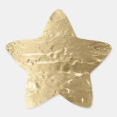 Chique goud ster sticker (Voorkant)