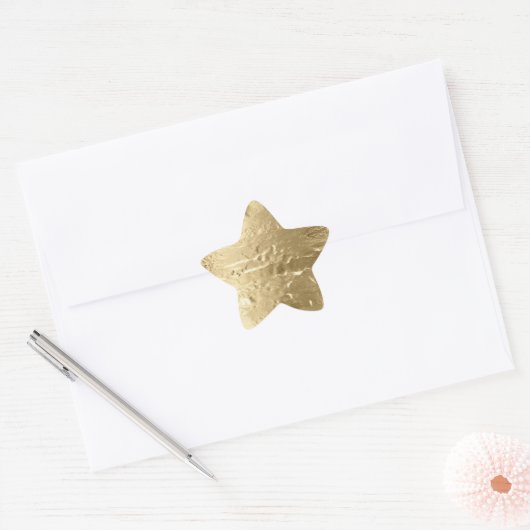 Chique goud ster sticker (Envelop)