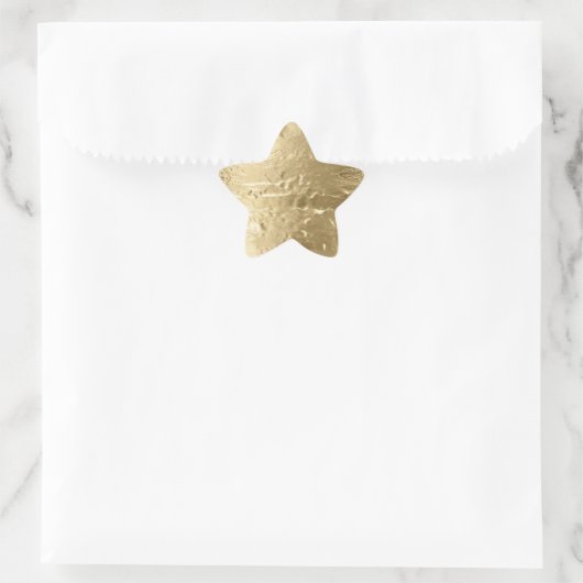 Chique goud ster sticker (Tas)