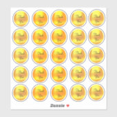 Chique Goud Stip Bedankt Sticker Set (Vel)