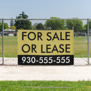 Chique goud te koop of lease luxe vastgoed spandoek