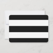 Chique goud | Vet Zwart Streep RSVP-kaart RSVP Kaartje (Achterkant)