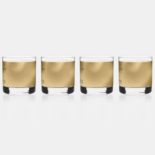 Chique goud whisky glas (Links)