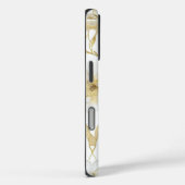 Chique Goud Witte Bloemen Case-Mate iPhone Case (Achterkant / Rechts)