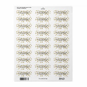 Chique gouden Adresetiketten Etiket (Full Sheet)