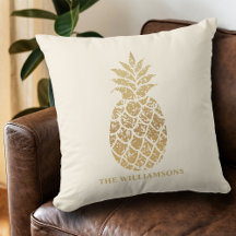 Chique gouden ananas op ivoor
