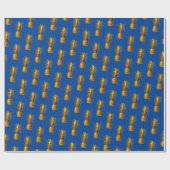 Chique gouden ananas zomer patroon cadeaupapier (Vlak)