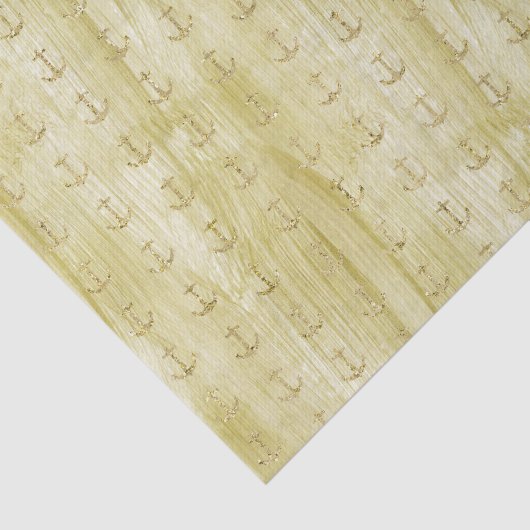 Chique gouden ankers tissuepapier (Detail)