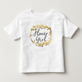 Chique gouden bloemen | BLOEMENMEISJE Kinder Shirts