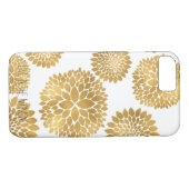 Chique gouden bloemen Case-Mate iPhone case (Achterkant (Horizontaal))