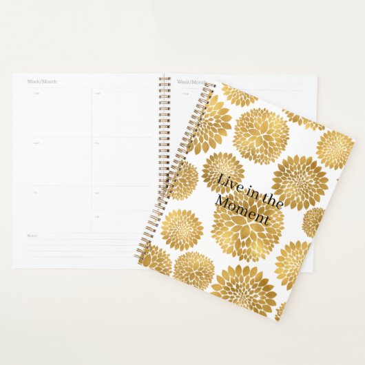 Chique Gouden Bloemen Planner (Display)