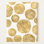 Chique Gouden Bloemen Planner (Achterkant)