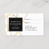 Chique gouden Bobby Pins Haar Salon Verwijzing Kaa (Achterkant)