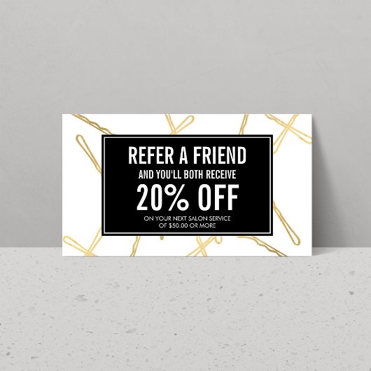 Chique gouden Bobby Pins Haar Salon Verwijzing Kaa