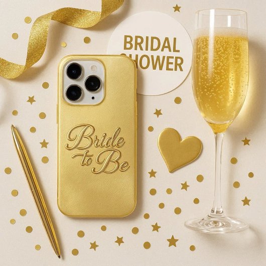 Chique gouden bruid-to-be-script telefoonhoesje iPhone hoesje