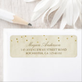  chique gouden Confetti bruiloft Etiket (Insitu)