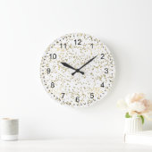 Chique gouden Confetti Grote Klok (Huis)