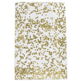 Chique gouden Confetti Medium Cadeauzakje (Voorkant)