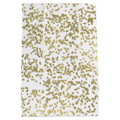 Chique gouden Confetti Medium Cadeauzakje (Achterkant)