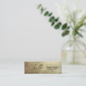 Chique gouden Folie Hallo Elegant Mini Visitekaartje (Staand voorkant)