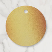 Chique Gouden Folie Liefde Script Bruiloft Favor S Bedankjes Labels (Achterkant)