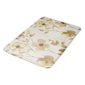 Chique Gouden Glam Bloemen Badmat (Gekanteld)