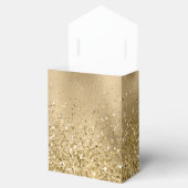 Chique Gouden Glam Glitzy Glitter Bruiloft Bedankdoosjes (Geopend)