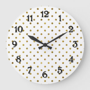 Chique gouden glamourstippen grote klok