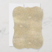 Chique Gouden Glitter Blush Bloemige Sweet Sixteen Kaart (Achterkant)