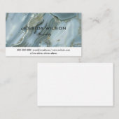 Chique gouden glitter marmer visitekaartje (Voorkant / Achterkant)