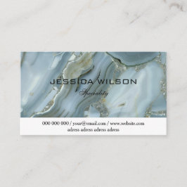 Chique gouden glitter marmer visitekaartje