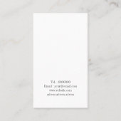 Chique gouden glitter marmeren hacklace display ka visitekaartje (Achterkant)