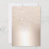 Chique gouden glitter ombre metallic folie grijs b kaart (Achterkant)