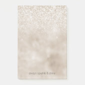 Chique gouden glitter post-it® notes (Voorkant)