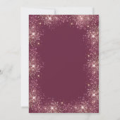 Chique gouden kruis rode rozen doop glitter Confet Kaart (Achterkant)